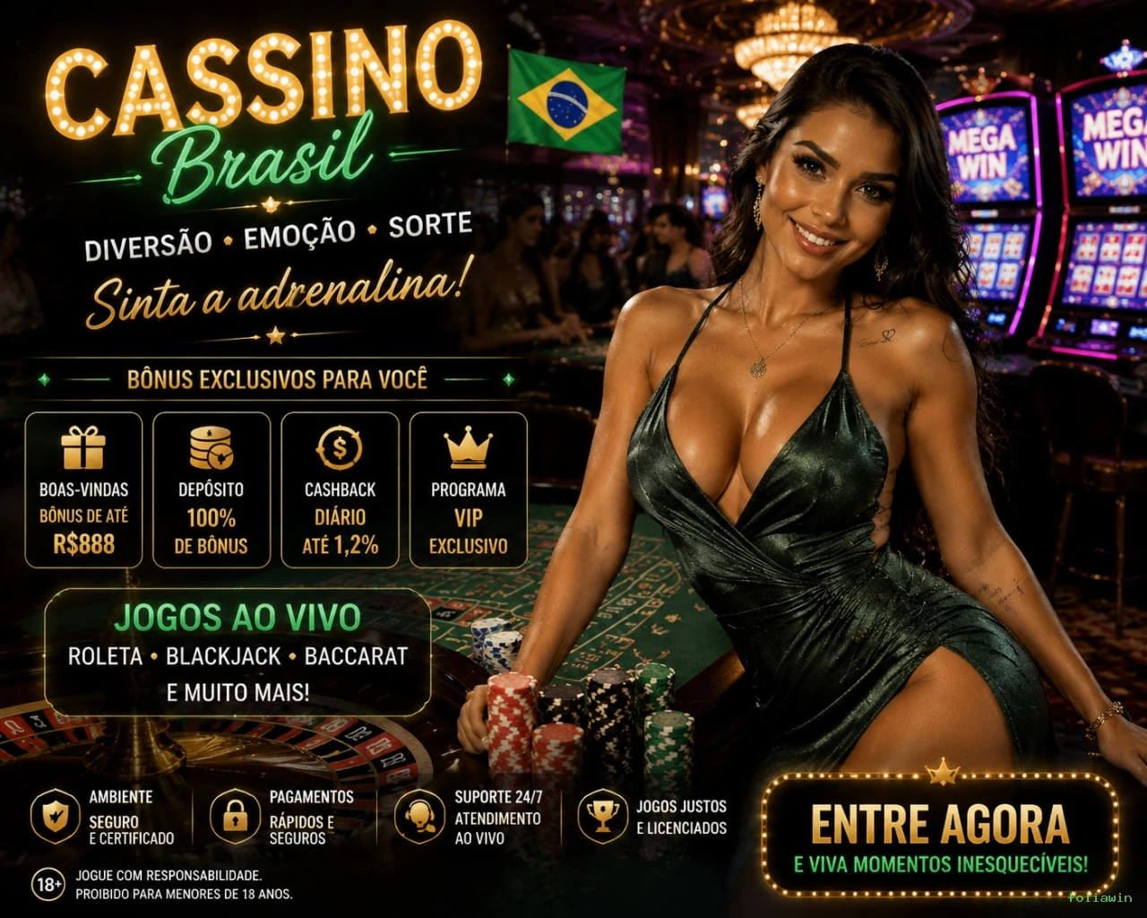 Cassino foliawin - mesas ao vivo e jogos